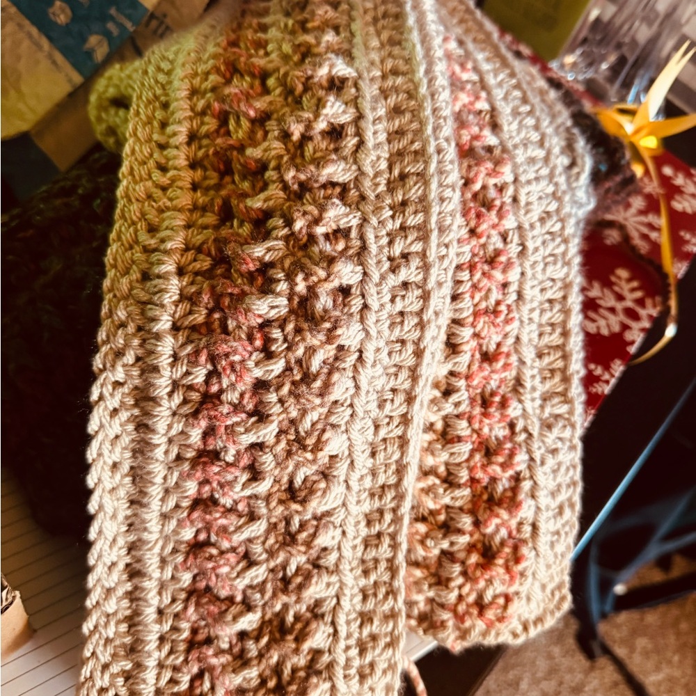 Handmade Crocheted Scarves any size needed. Any color needed